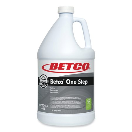 BETCO One Step Floor Restorer, Lemon Scent, 1 gal Bottle, 4PK 6180400
